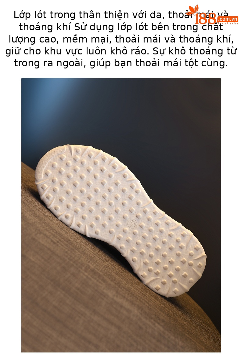 Giày sneaker nữ đế dày tăng chiều cao mũi trùm đầu dáng lười một chân — màu be chi tiết 7