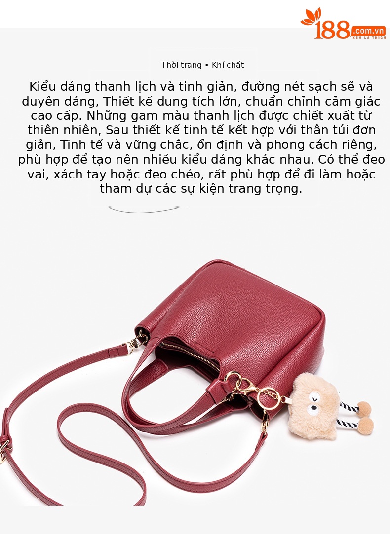 Túi tote nữ phong cách vintage công suất lớn mùa xuân 2026, đi làm đi lại chi tiết 3