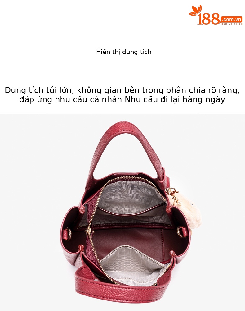Túi tote nữ phong cách vintage công suất lớn mùa xuân 2026, đi làm đi lại chi tiết 8