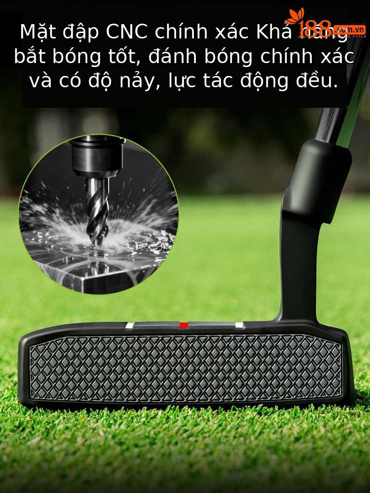 Gậy putter golf PGM ba đường ngắm, thân thép không gỉ, tay cầm TPE chống trượt — Gậy putter ngắm ba đường【Thân thép không gỉ/Tay cầm chống trượt TPE/Đường phụ trợ kéo dài, không có bao gậy】TUG096, Gậy putter ngắm ba đường TUG096 + kèm bao gậy