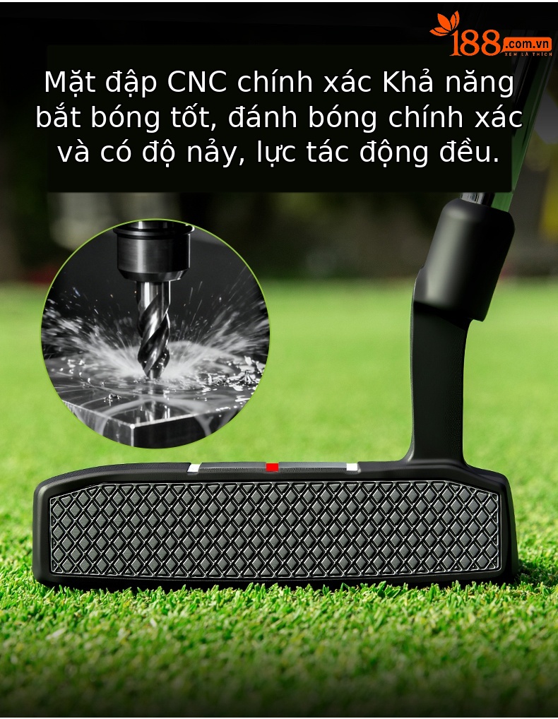Gậy putter golf PGM ba đường ngắm, thân thép không gỉ, tay cầm TPE chống trượt — Gậy putter ngắm ba đường【Thân thép không gỉ/Tay cầm chống trượt TPE/Đường phụ trợ kéo dài, không có bao gậy】TUG096, Gậy putter ngắm ba đường TUG096 + kèm bao gậy chi tiết 4