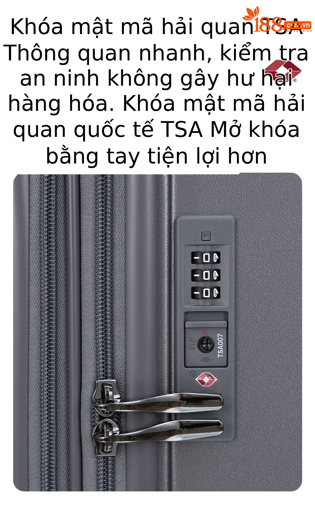 Vali kéo đa năng 20 inch mở rộng, bánh xe vạn hướng êm, ngăn laptop phía trước — màu đen, màu xám chi tiết 9