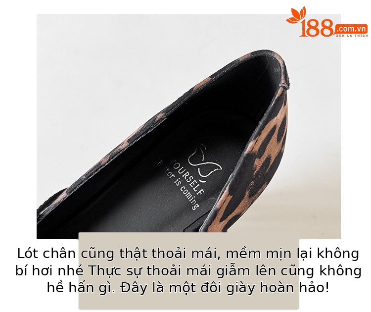Giày cao gót nữ mũi nhọn da thật họa tiết da báo gót nhọn 9 cm — màu đen, Màu da báo chi tiết 4