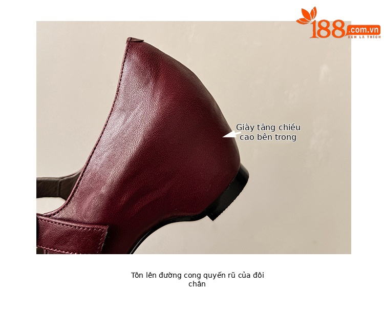 Giày Mary Jane nữ da cừu gót thấp 4 cm quai ngang khóa — đen chi tiết 12