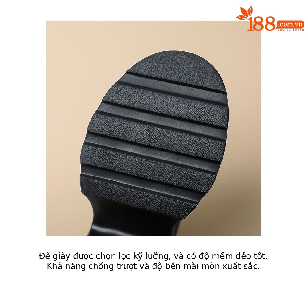 Giày loafer nữ đế xuồng cao gót 12 cm, mũi sâu buộc dây, da bò thật — màu nâu, màu đen chi tiết 20