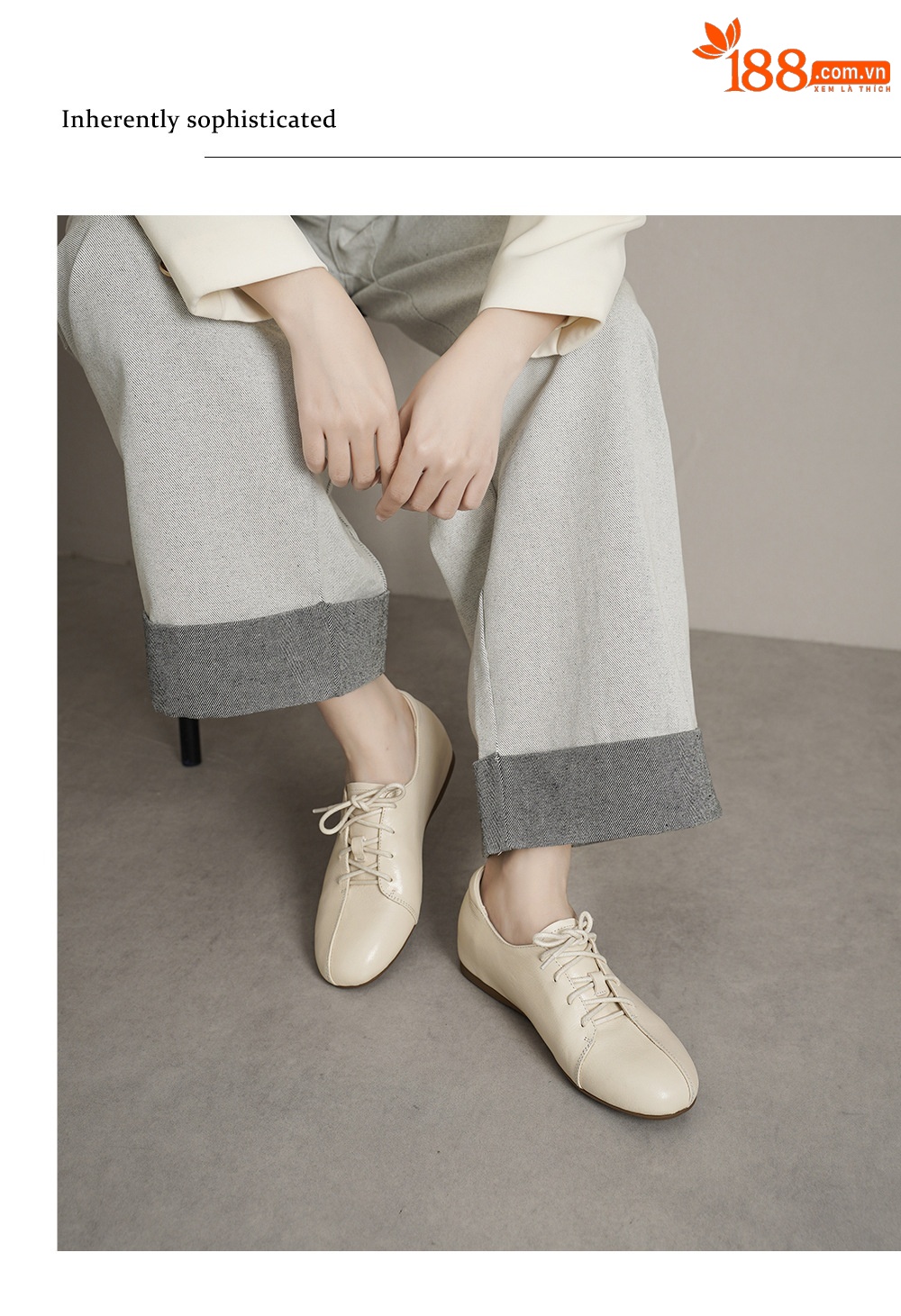 Giày lười nữ da cừu buộc dây mũi vuông phong cách loafer — đen chi tiết 6