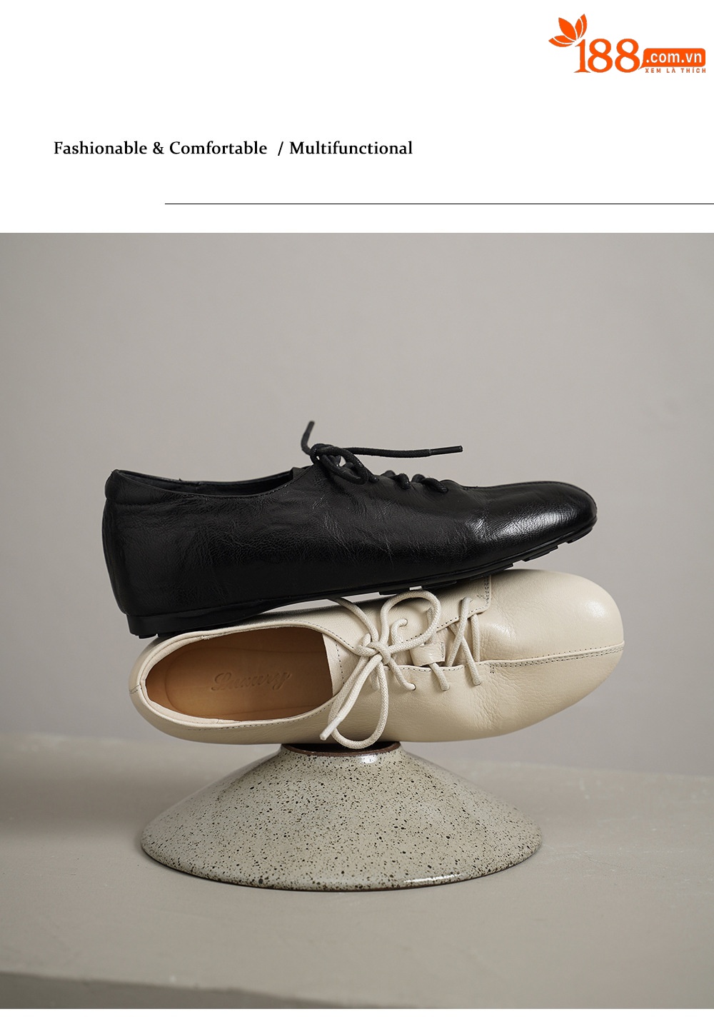 Giày lười nữ da cừu buộc dây mũi vuông phong cách loafer — đen chi tiết 15