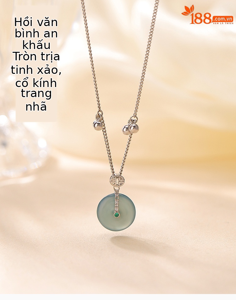 Dây chuyền bạc 925 nữ tối giản — Bộ chuỗi (bao gồm chuỗi) chi tiết 1