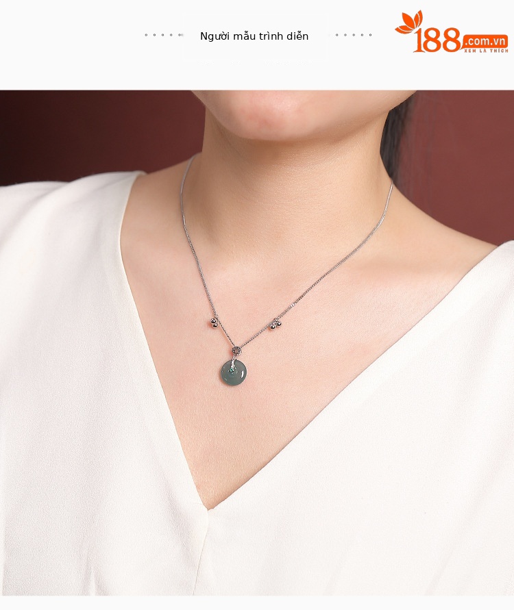 Dây chuyền bạc 925 nữ tối giản — Bộ chuỗi (bao gồm chuỗi) chi tiết 2