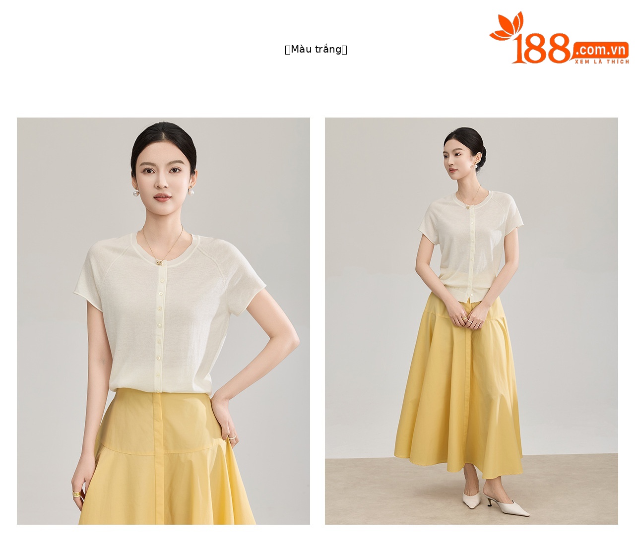 Áo cardigan len nhỏ tay ngắn dáng rộng phong cách lười biếng — màu xanh navy chi tiết 23