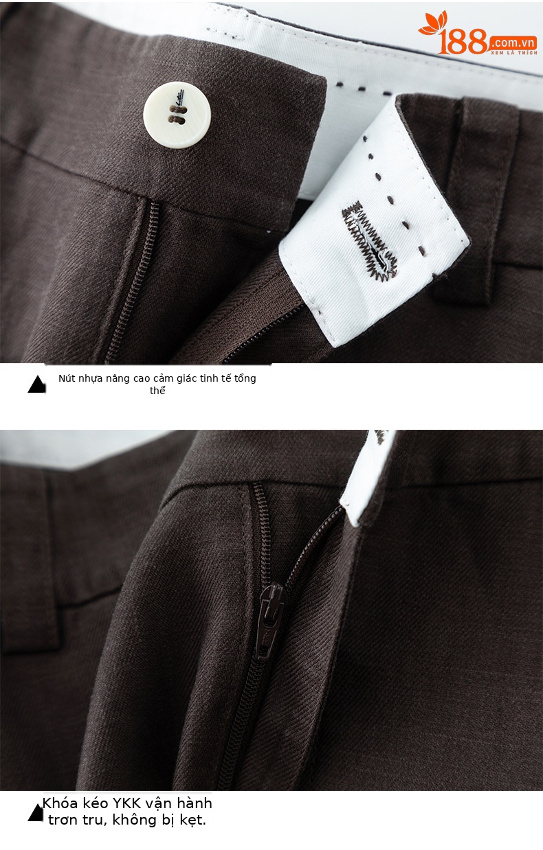 Chân váy chữ A dáng dài nữ chất liệu linen phối sợi tencel, thiết kế che khuyết điểm eo hông — màu xanh navy chi tiết 16