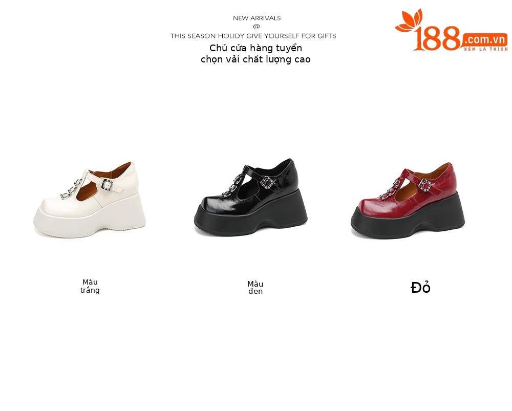 Giày Mary Jane nữ đế xuồng phong cách Nhật, mũi tròn, phối nơ — màu đen chi tiết 2