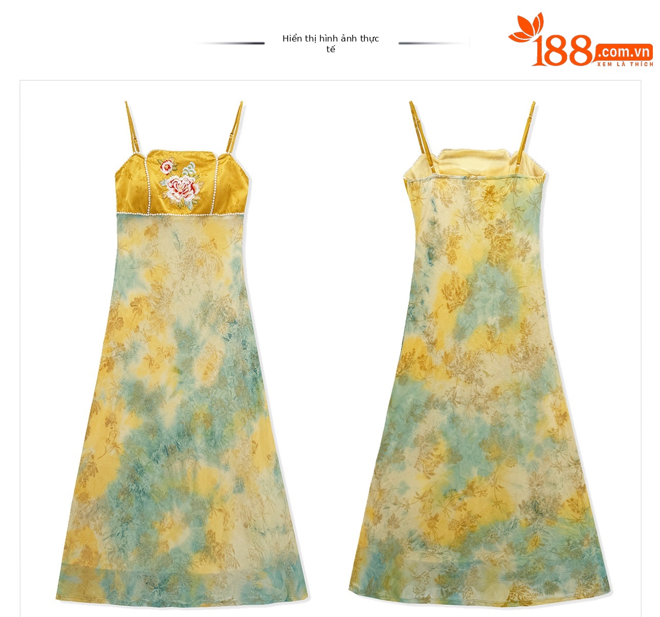Bộ đầm dây tay không phối áo khoác thêu hoa văn cách tân cao cấp — bộ đồ, Đầu màu mơ, đầm dây chi tiết 11
