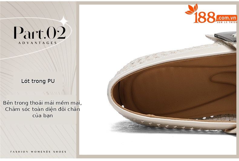 Giày Mary Jane nữ đế bệt mũi tròn, mặt lưới rỗng dệt, gót 1.5 cm — JST 6057 Màu cà phê theo chiều cao 1.5cm, JST 6057 Màu be và chiều cao 1,5cm chi tiết 20