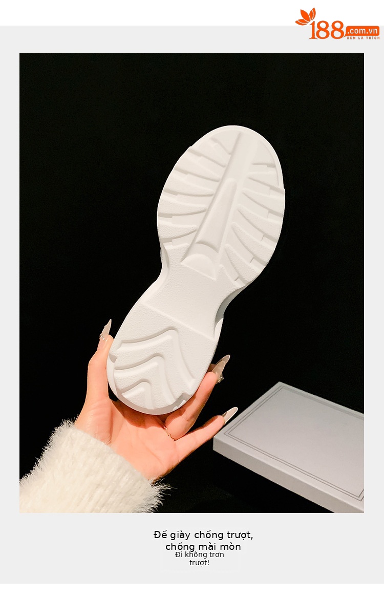 Sandal nữ đế dày da bò cao gót 14 cm phong cách La Mã — màu đen, màu trắng, màu mơ chi tiết 5