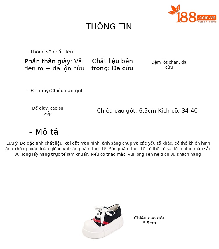 Giày sneaker nữ chunky đế dày tăng chiều cao, phối màu cổ điển — màu đen, màu trắng chi tiết 3