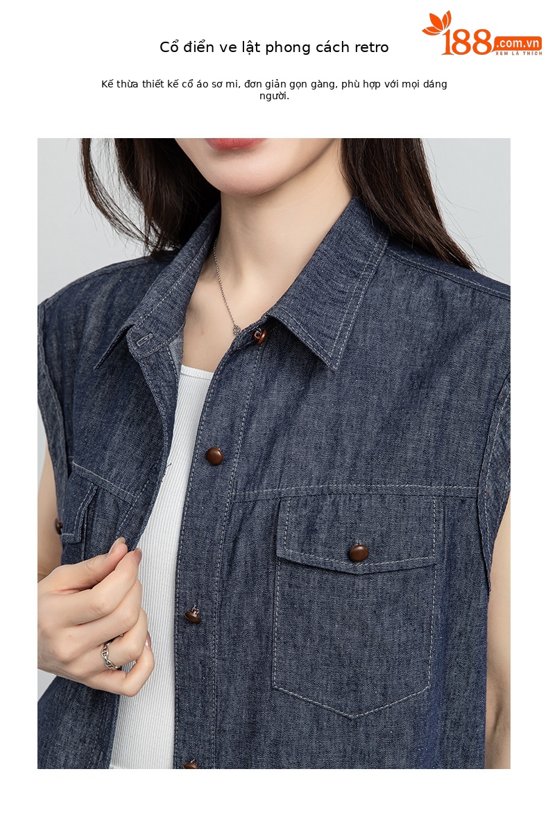Áo hai dây nữ satin cổ V phối ren — Xanh da trờicolor chi tiết 5