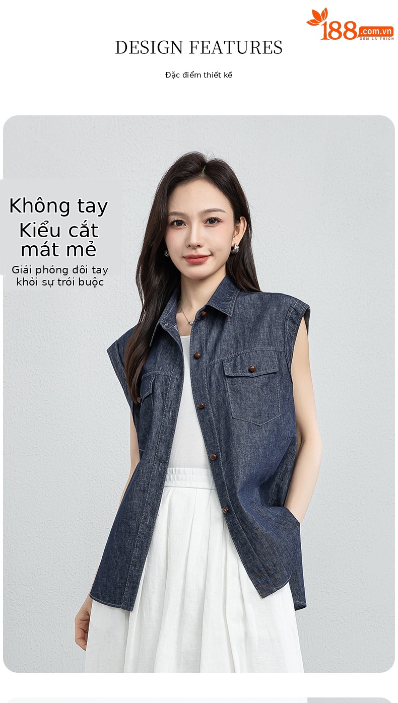 Áo hai dây nữ satin cổ V phối ren — Xanh da trờicolor chi tiết 7