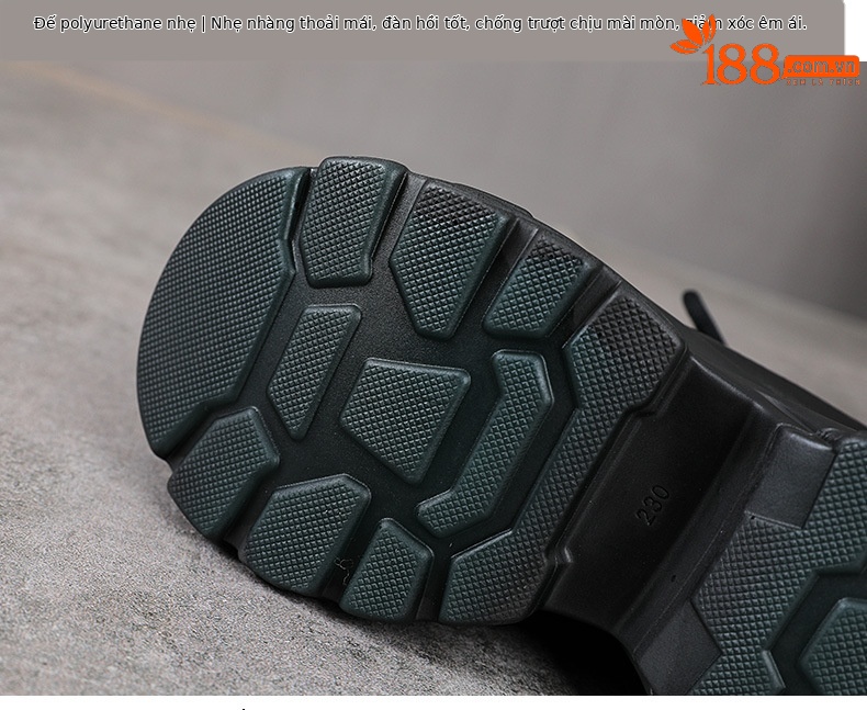 Sandal cao gót nữ da bò thật kiểu La Mã quai buộc hở mũi đế dày 11 cm — màu đen chi tiết 7