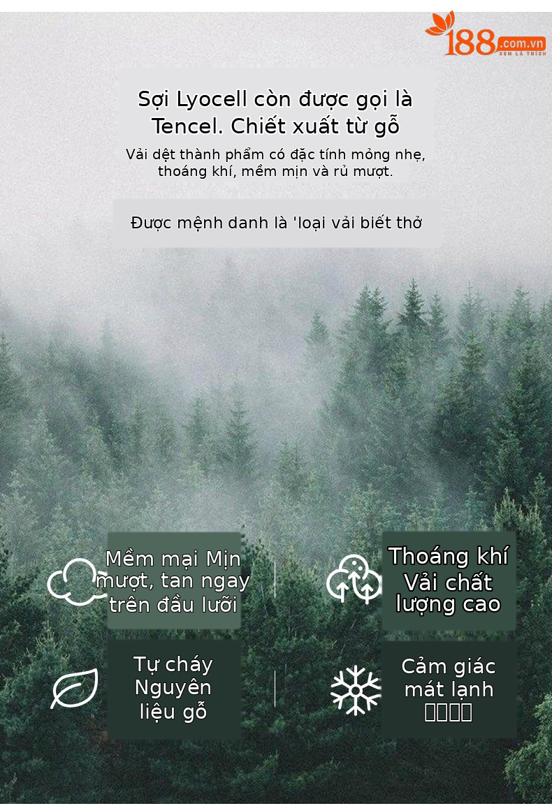 Quần jean ống rộng nữ eo cao dáng suông dài chấm đất chất lụa tencel mỏng mùa hè — Màu xanh - Chiều dài quần thông thường khoảng 103cm chi tiết 4