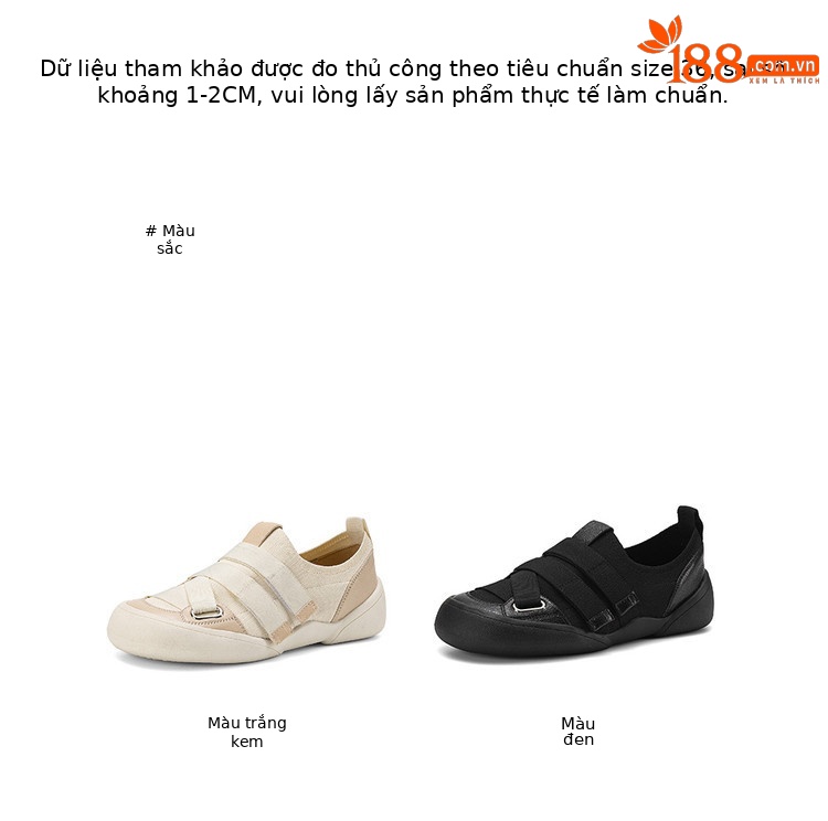 Giày sneaker nữ chunky đế dày da dê phối màu cao cấp — màu đen, màu trắng ngà chi tiết 5