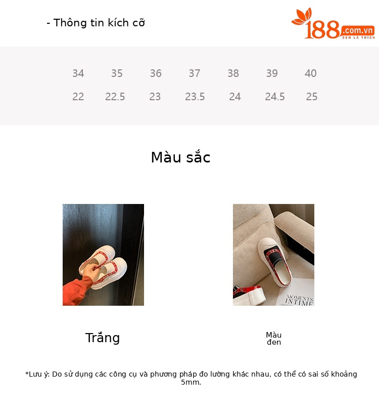 Giày sneaker nữ đế dày mũi to slip-on da thật phối màu — màu đen, màu trắng chi tiết 4