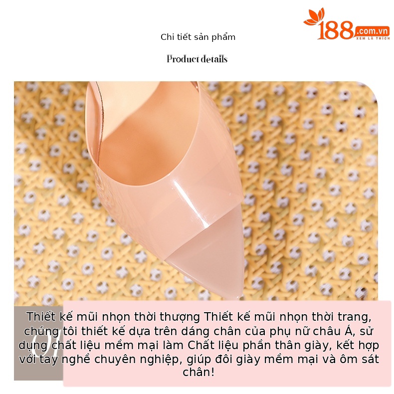 Sandal cao gót nữ hở mũi đế platform gót 12 cm — Bạc-12cm chi tiết 3