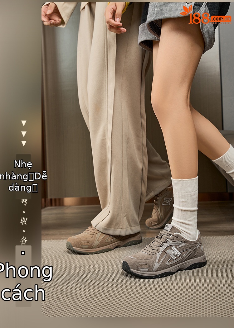 Giày sneaker unisex cổ thấp phong cách Đức huấn luyện, đế dày êm ái, form rộng thoải mái — 204 kaki xám chi tiết 13