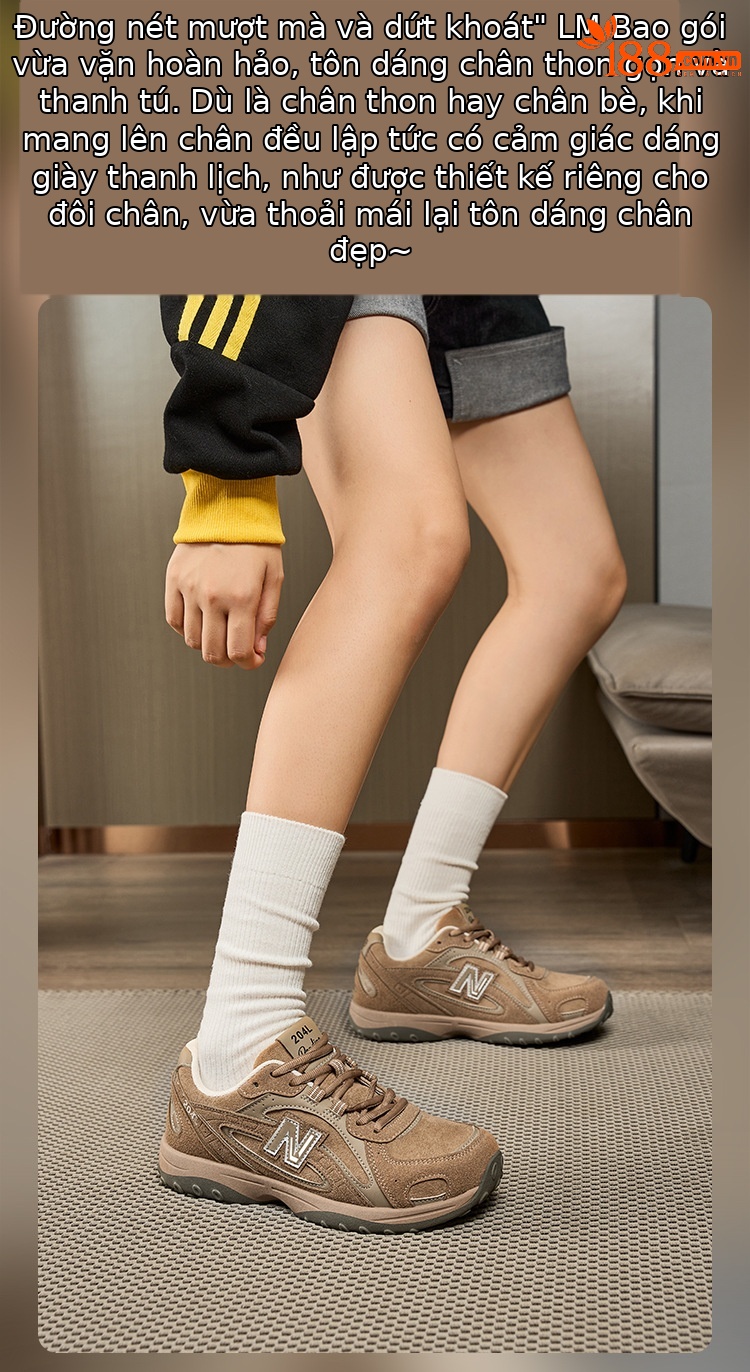 Giày sneaker unisex cổ thấp phong cách Đức huấn luyện, đế dày êm ái, form rộng thoải mái — 204 kaki xám chi tiết 18