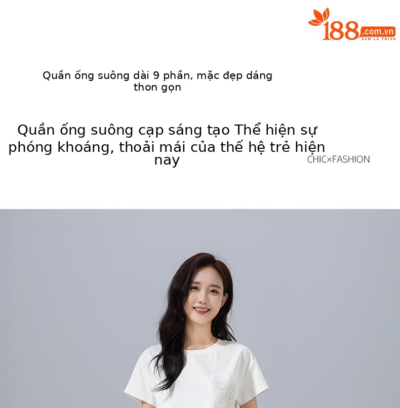 Quần culottes nữ ống rộng cạp cao chất liệu cotton wash — màu vàng chi tiết 4