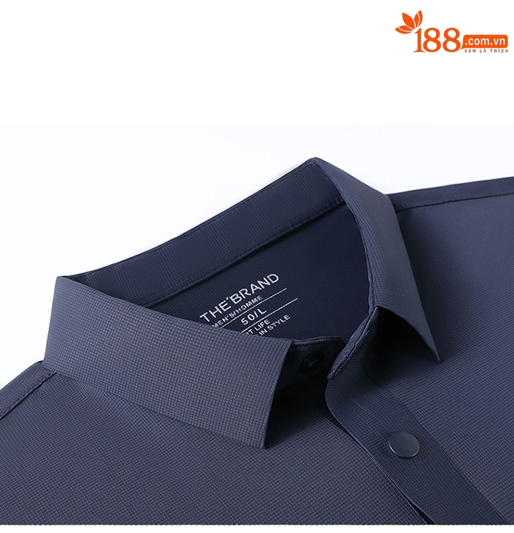 Áo polo nam tay ngắn cổ bẻ ẩn nút, chất liệu ice silk thấm hút nhanh khô — đen chi tiết 1