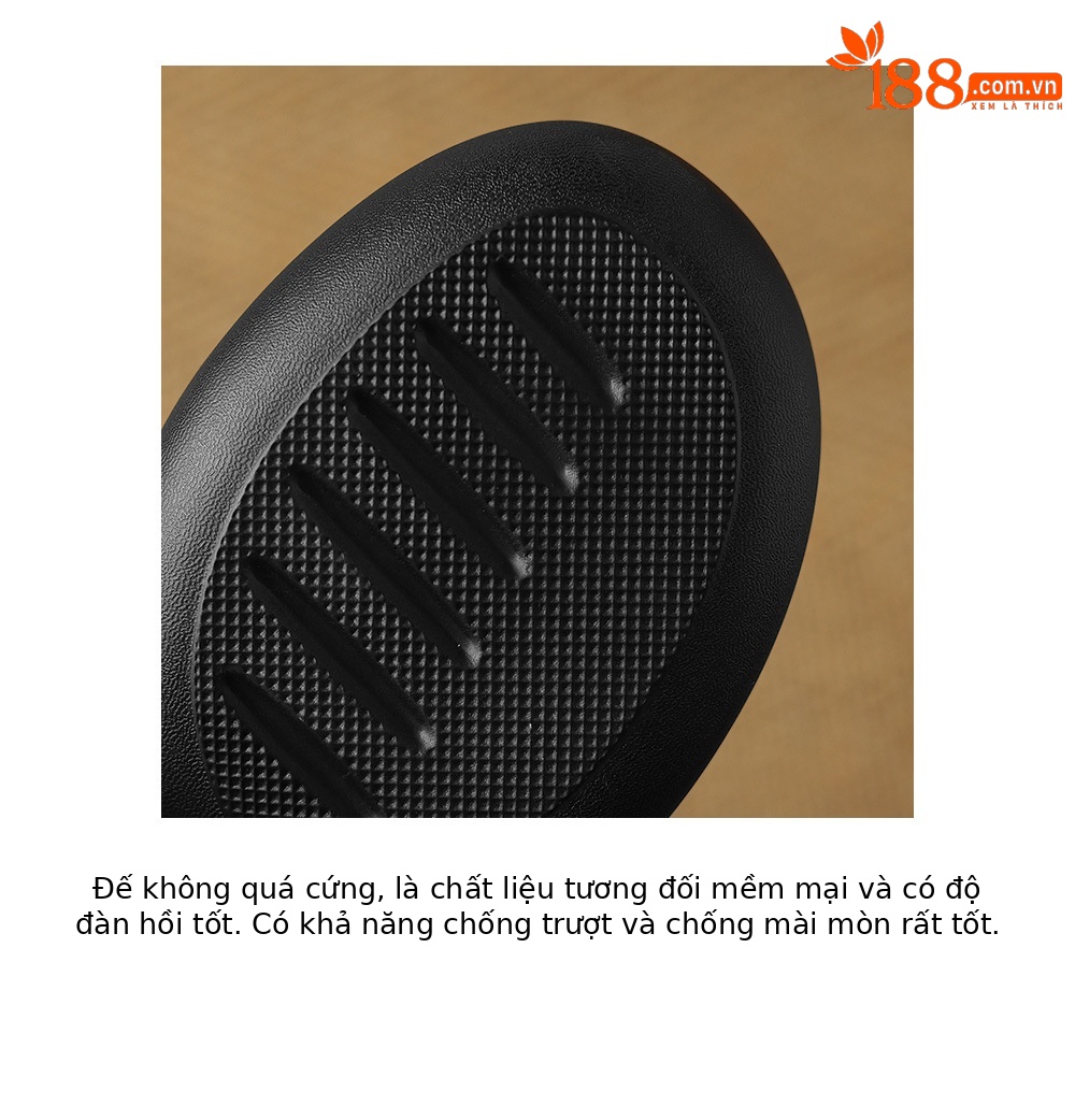 Sandal nữ da cừu mũi bao đế dày quai ngang một chữ kiểu La Mã — đen chi tiết 25