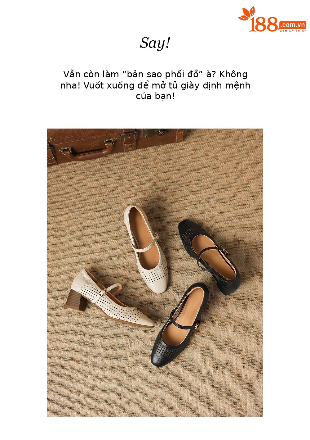 Giày cao gót nữ da dê mũi nhọn gót vuông ổn định, thiết kế khoét lỗ và khóa trang trí — đen chi tiết 18