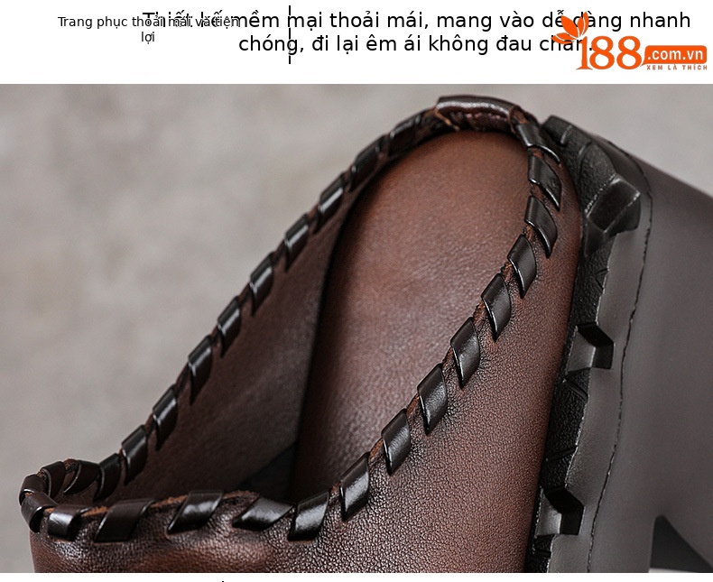 Giày mule nữ da bò thật đế dày mũi kín phong cách mới mùa xuân hè — màu đen chi tiết 6