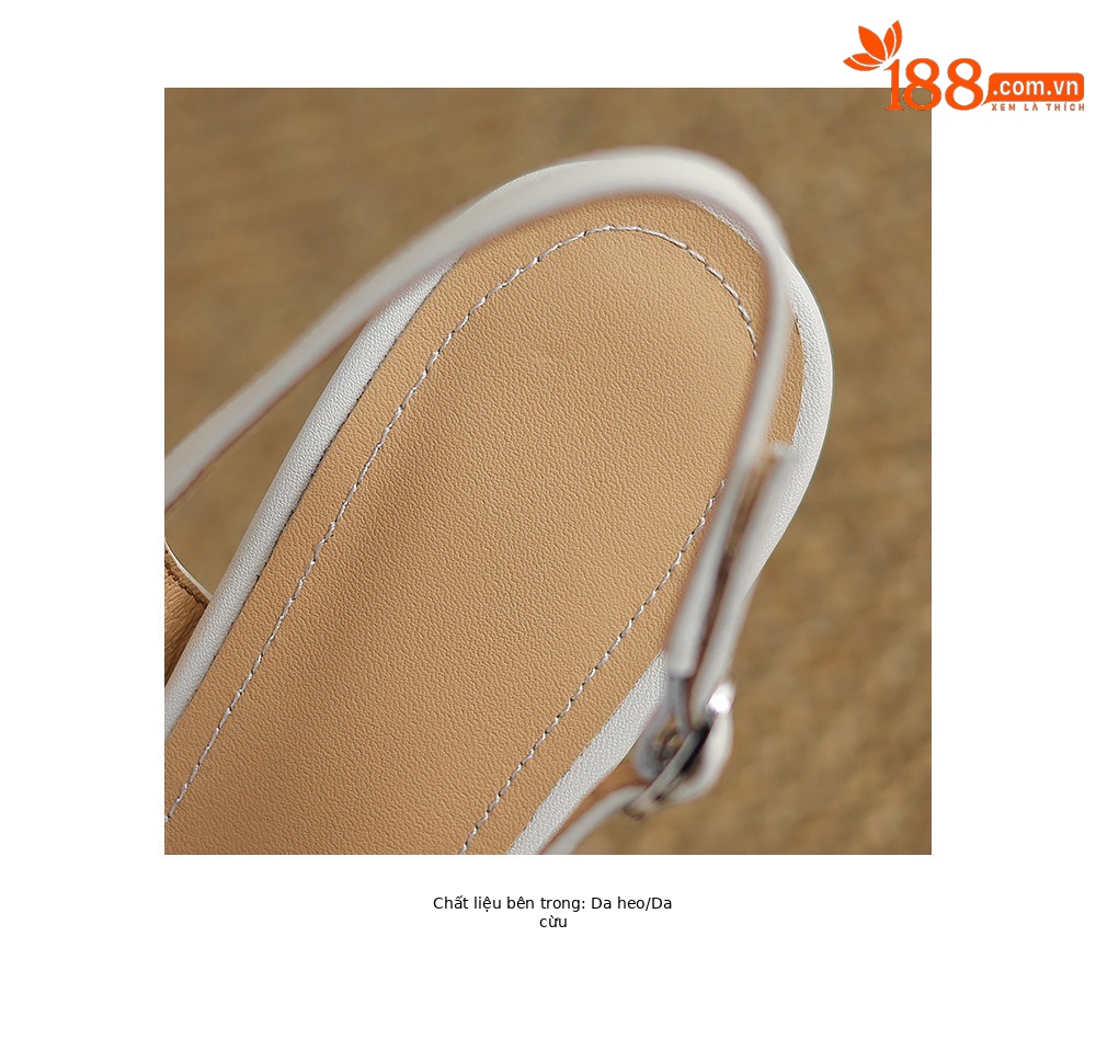 Sandal cao gót nữ hở mũi phong cách vintage, gót 6.5 cm, họa tiết hoa sơn trà — đen chi tiết 19