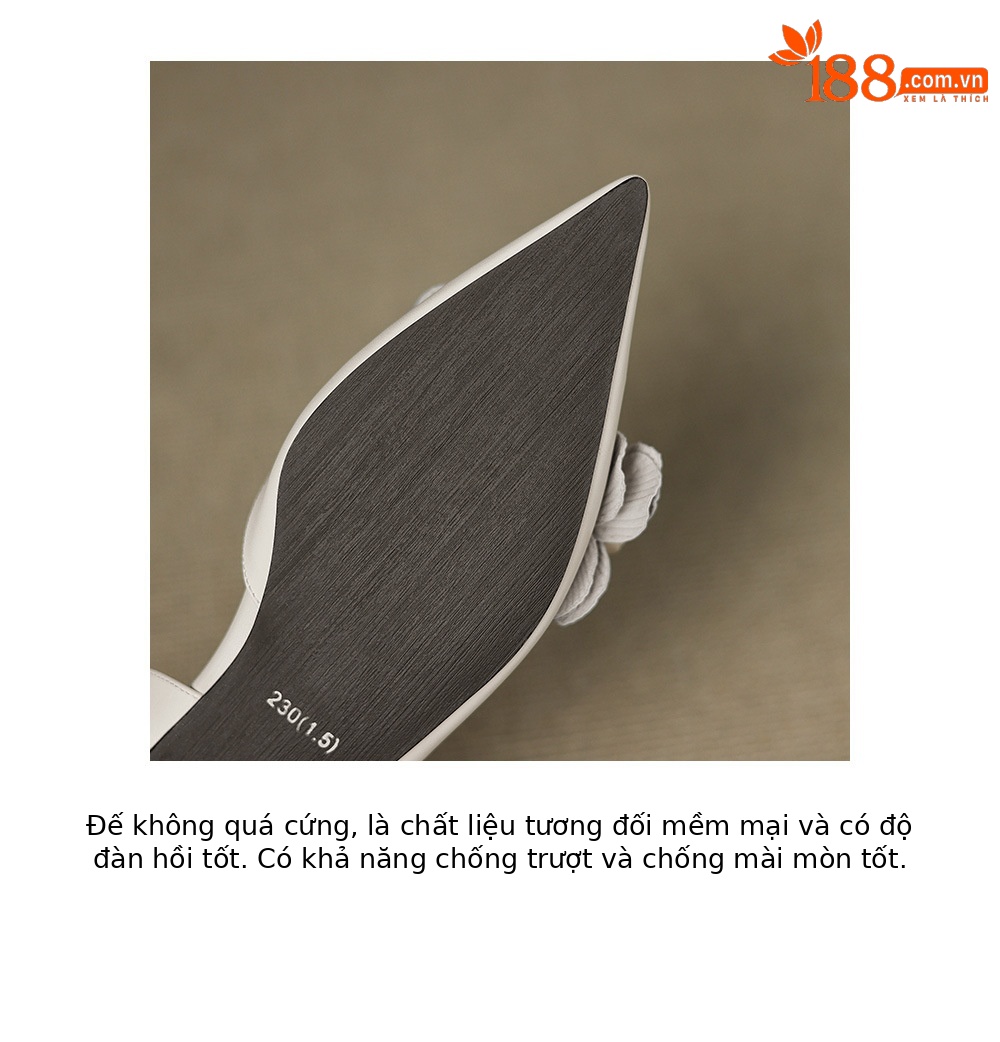 Sandal nữ da cừu mũi tròn quai chữ V đế bệt phong cách Hàn Quốc — đen chi tiết 21