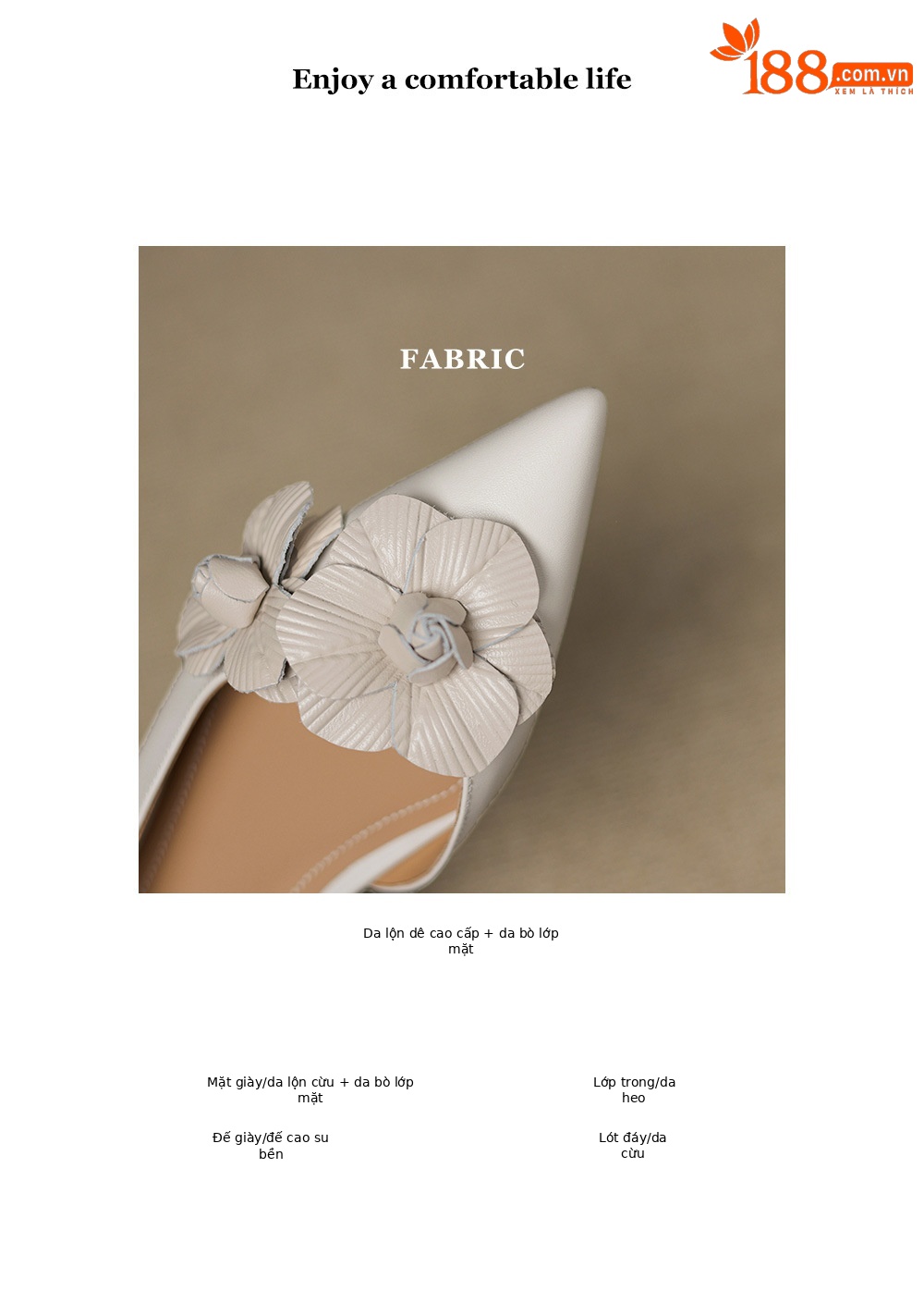Sandal nữ da cừu mũi tròn quai chữ V đế bệt phong cách Hàn Quốc — đen chi tiết 2
