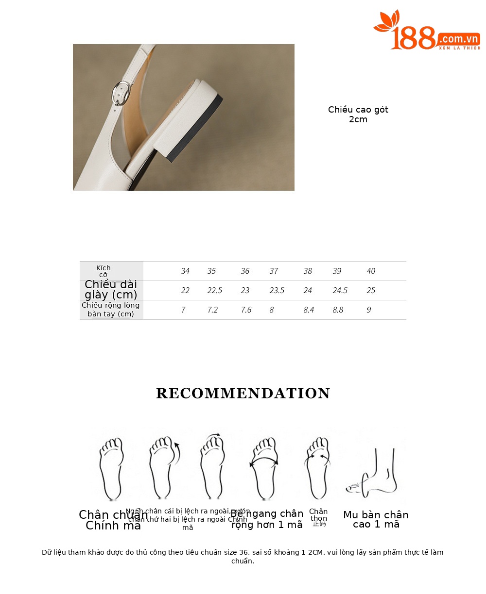 Sandal nữ da cừu mũi tròn quai chữ V đế bệt phong cách Hàn Quốc — đen chi tiết 3