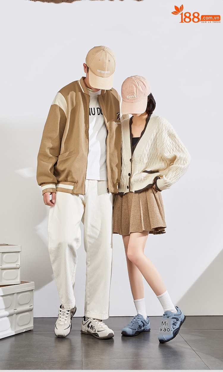 Giày sneaker unisex chunky đế dày phong cách Balance cổ điển — 232 Đen Hắc Diệu chi tiết 11