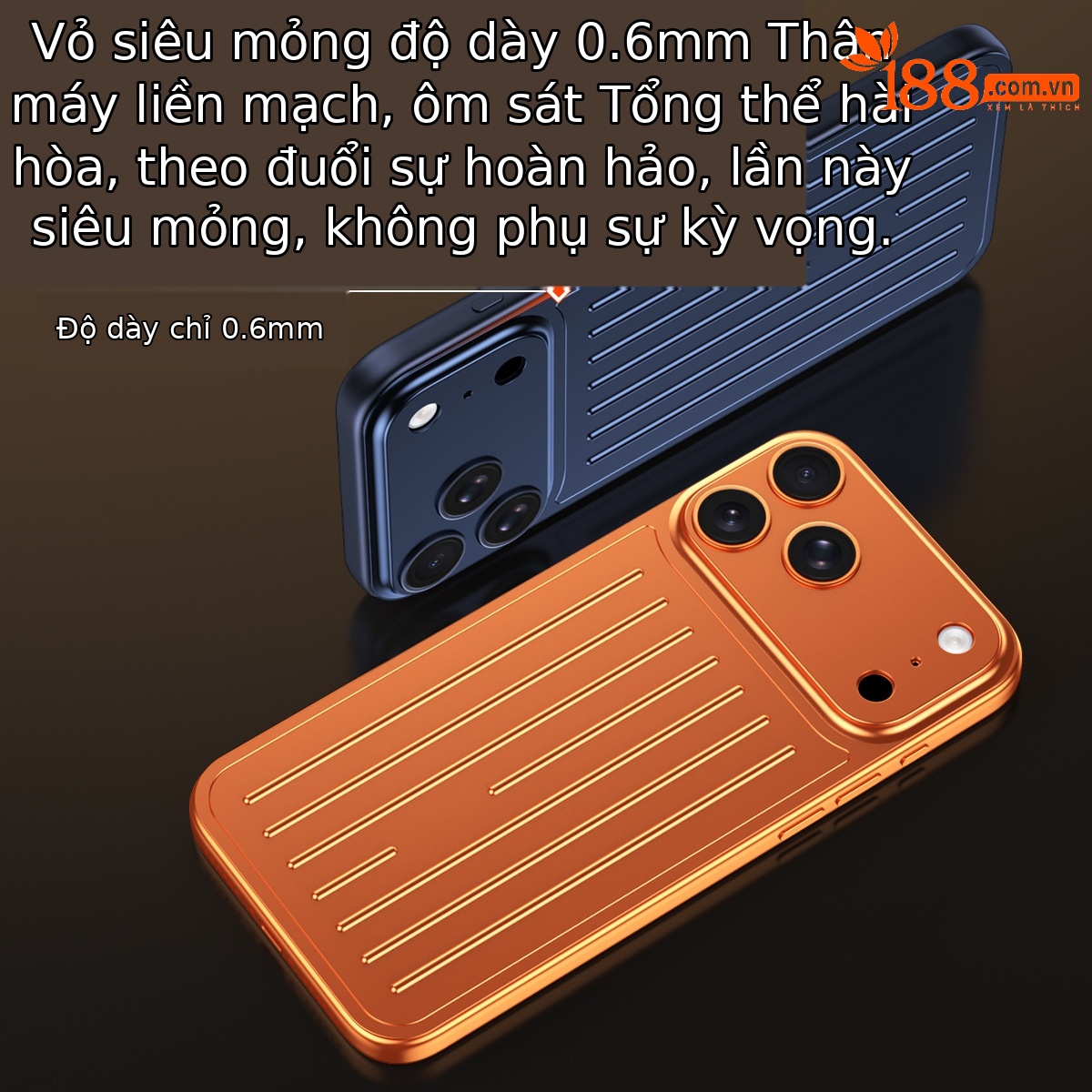 Ốp lưng iPhone 16/17 Pro Max kim loại chống sốc, chống vân tay, thiết kế vali độc đáo — Cam, Đen, Vàng sa mạc, Xanh titan