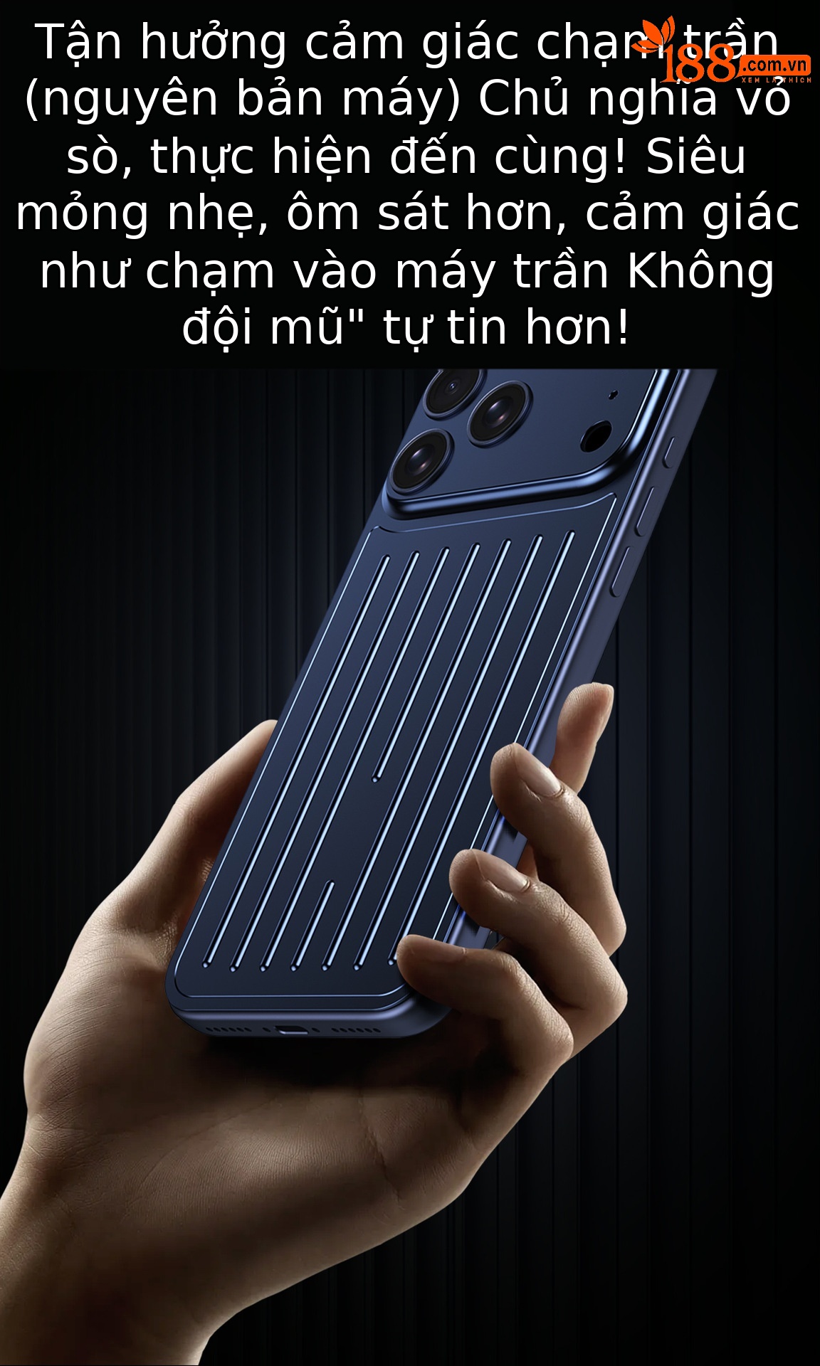 Ốp lưng iPhone 16/17 Pro Max kim loại chống sốc, chống vân tay, thiết kế vali độc đáo — Cam, Đen, Vàng sa mạc, Xanh titan chi tiết 9
