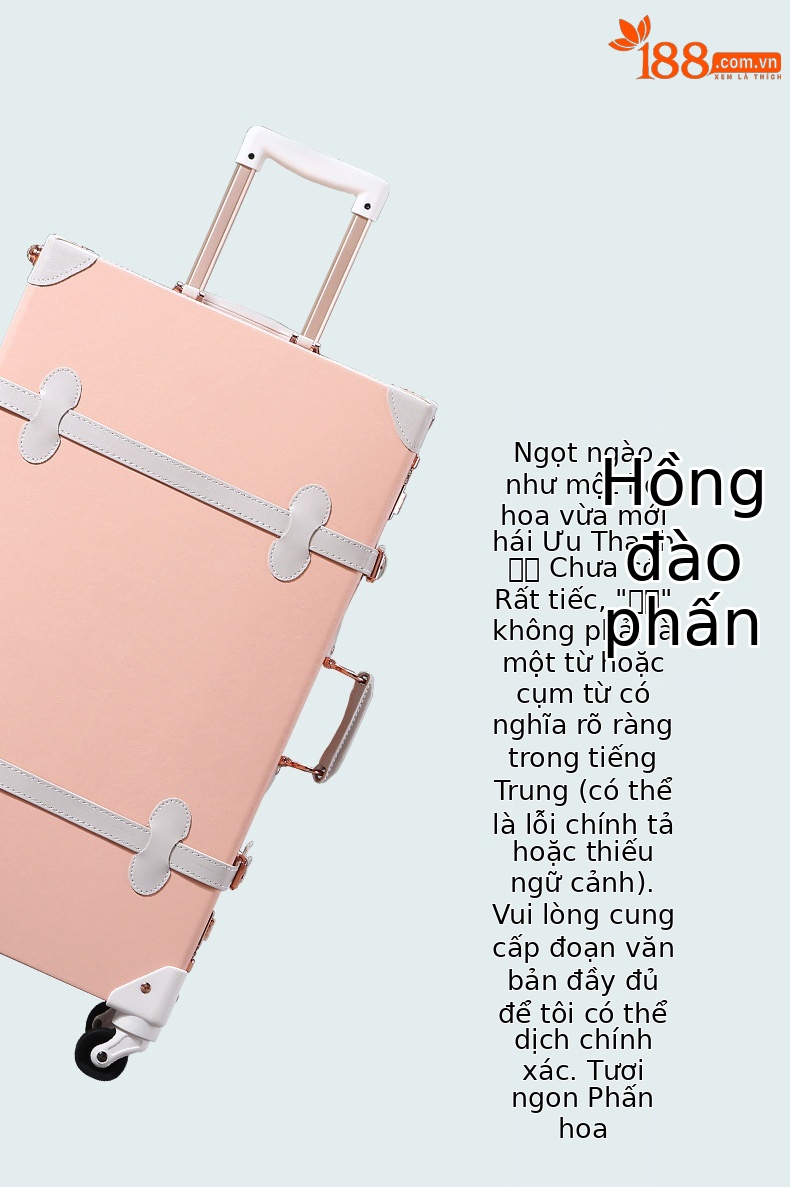 Vali kéo vintage da màu xanh lá cây 20 inch bánh xe xoay 360 độ, kèm hộp quà tặng — trà xanh matcha chi tiết 4