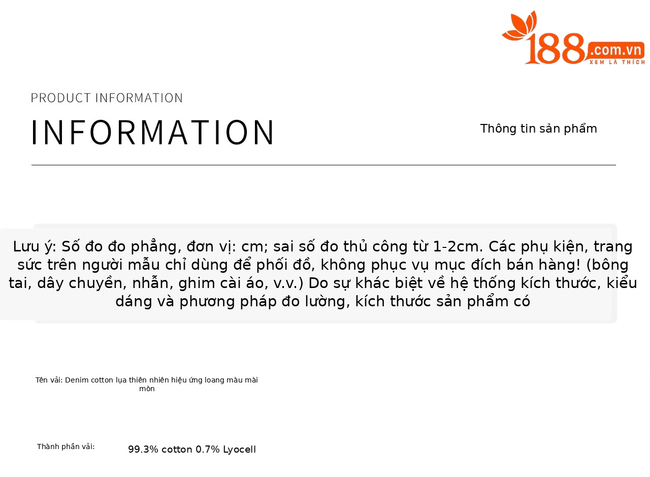 Quần jean nữ ống rộng chất lụa mài hiệu ứng vẩy mực — xanh lam chi tiết 15