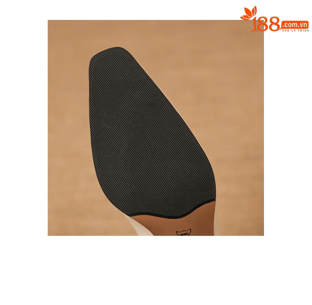 Sandal cao gót nữ mũi nhọn quai ngang gót 5 cm — đen chi tiết 12