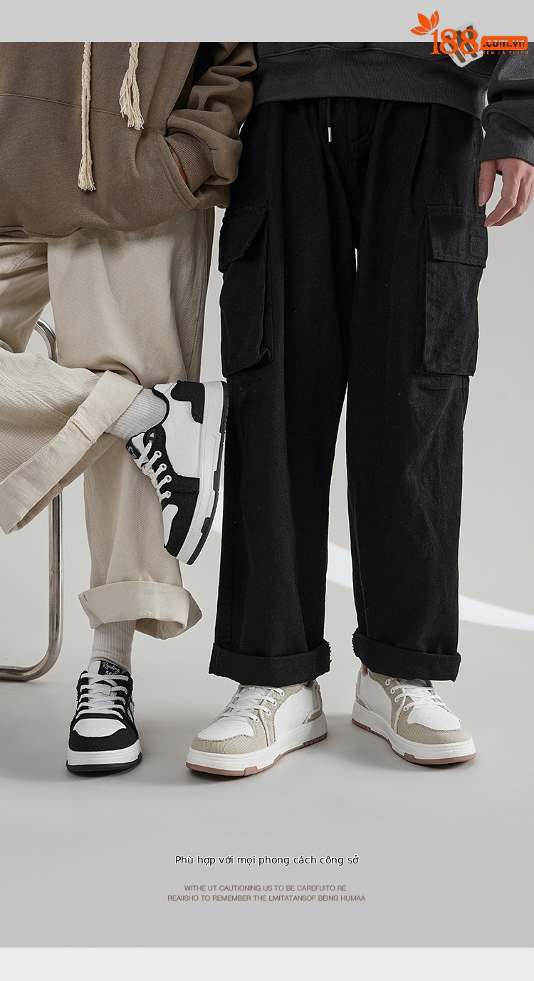 Giày sneaker nam cổ thấp đế dày phong cách retro thể thao — 565 Trắng Xanh chi tiết 6