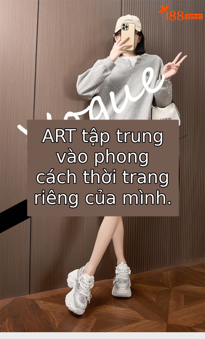 Giày sneaker nữ đế dày tăng chiều cao lưới thoáng khí dây buộc — Trắng, Bạc chi tiết 1