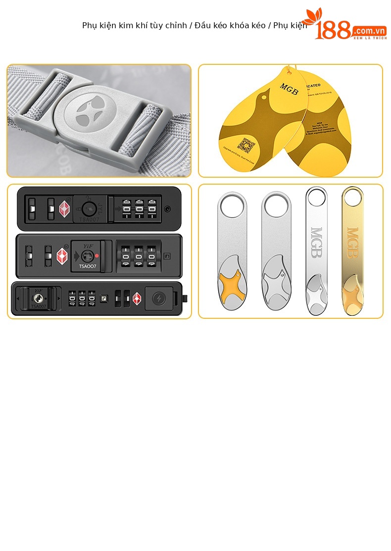 Hộp đựng đồ trang điểm cổ điển phối màu sang trọng, có bánh xe, kiểu mẹ con — màu xanh nhạt chi tiết 5