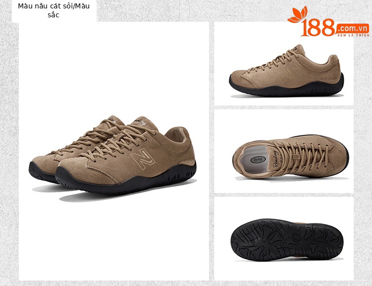 Giày sneaker nam nữ phong cách Đức Huấn luyện retro đế êm, phối màu cổ điển — 239 Đỏ Rượu chi tiết 13