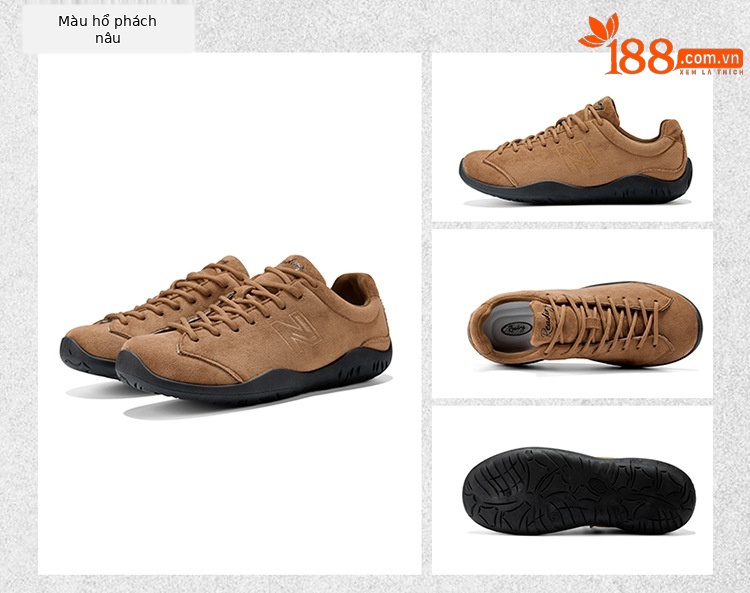 Giày sneaker nam nữ phong cách Đức Huấn luyện retro đế êm, phối màu cổ điển — 239 Đỏ Rượu chi tiết 14