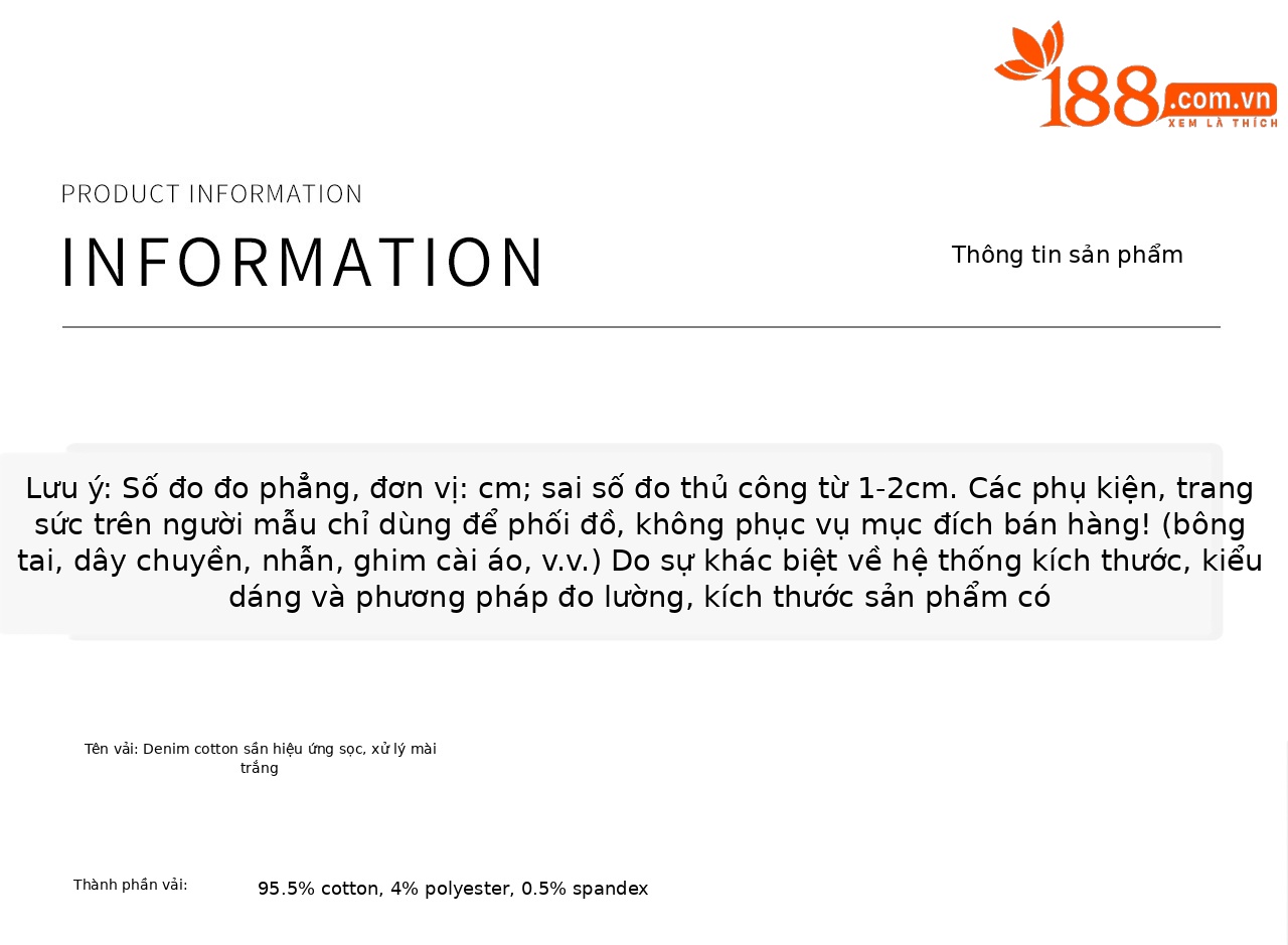 Quần jean nữ ống rộng cạp cao hiệu ứng mài rách phong cách vintage — xanh lam chi tiết 16